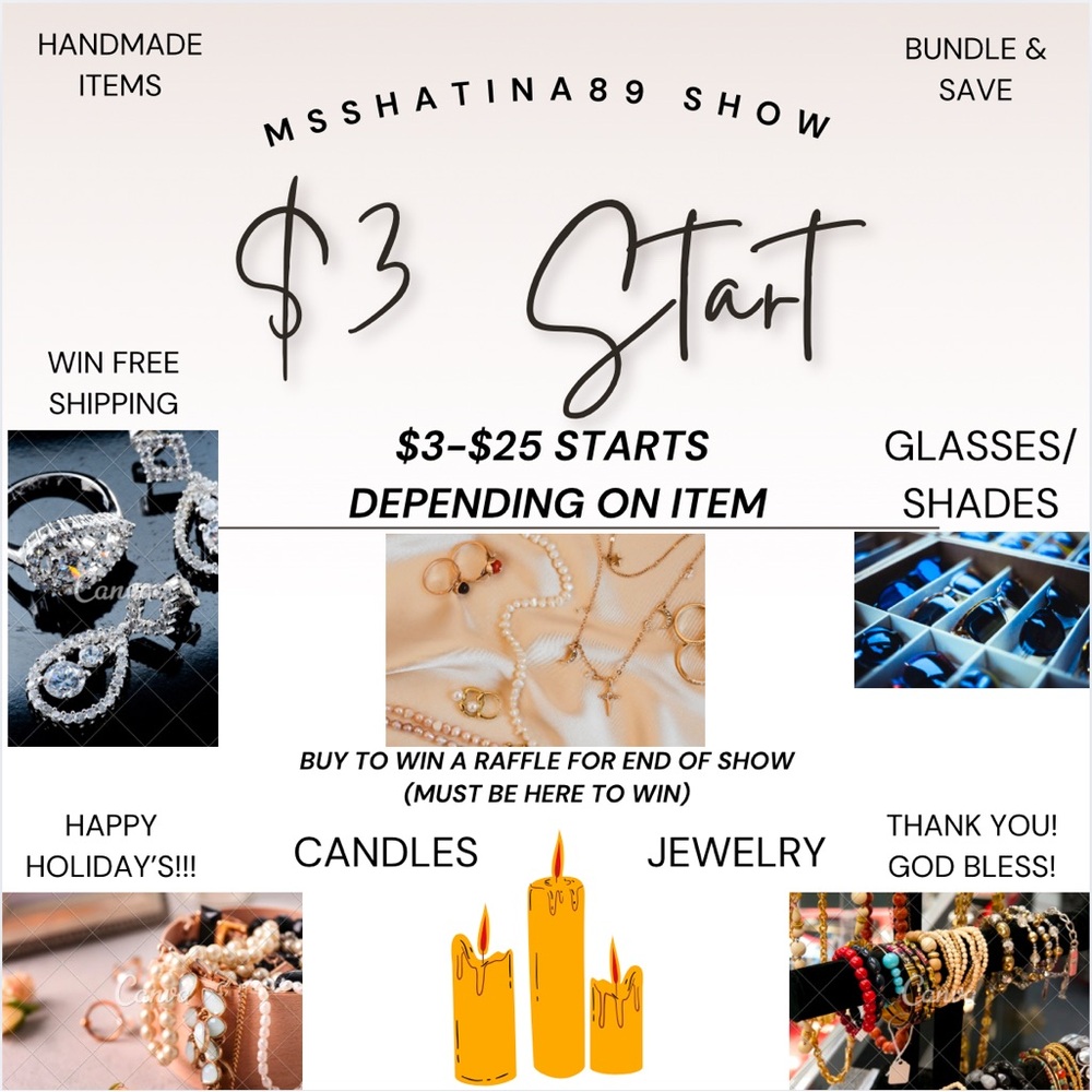 Please Join Me! Everything MUST GO! $3-$25 Starts depending on item. RAFFLE!!